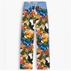 FARM Rio Animal Jungle Print Levi's Jeans Fit Like Size 27